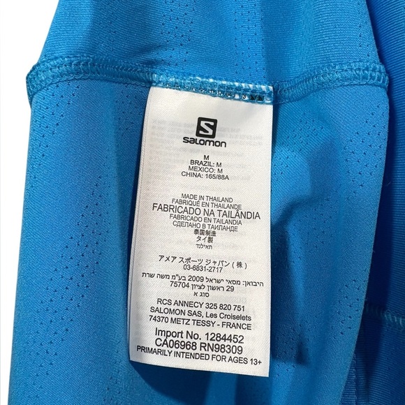 NWOT, Salomon, Sense Aero Singlet GFX Running Tank Top, Medium, Blue 🏃♀️➡️ - Picture 8 of 10